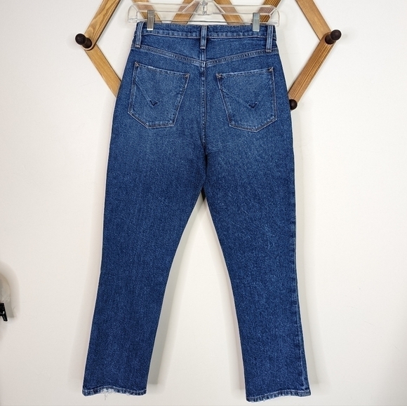 Hudson Holly Straight High Rise Cropped Straight Leg Jeans - Picture 2 of 9